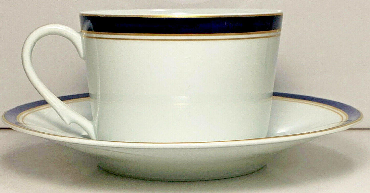 Ceralene Blue Diplomat Cup and Saucer Set1