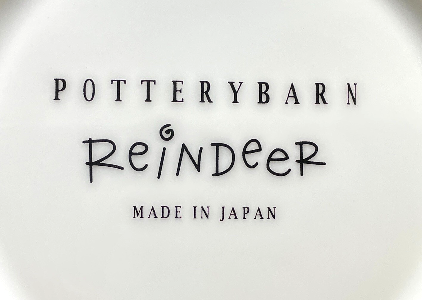 Pottery Barn Reindeer Dasher Salad Plate 8 1/2"1