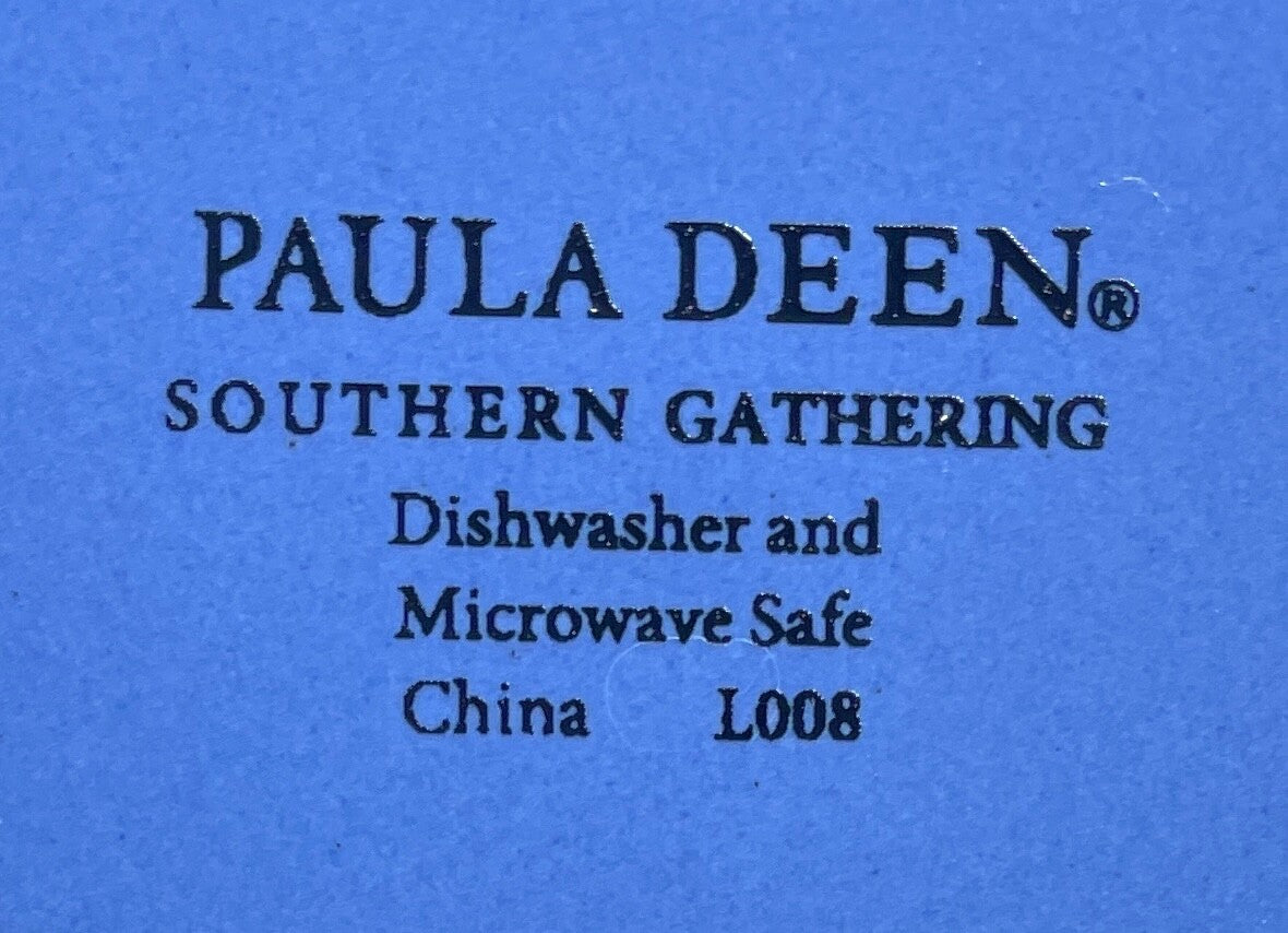 Paula Deen Southern Gathering Bluebell Dinner Plate 11 1/4"1