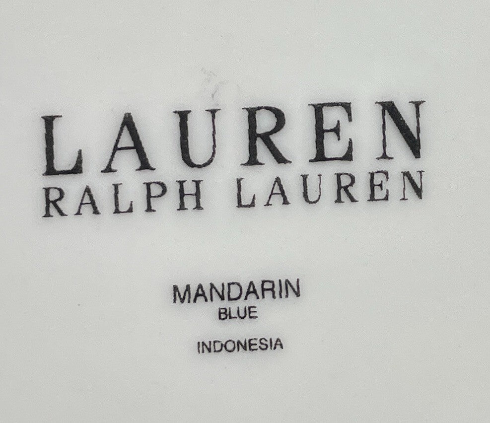 Ralph Lauren Mandarin Blue Coupe Cereal Bowl 6 1/8"2