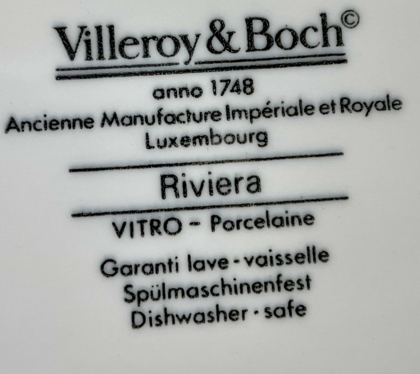 Villeroy and Boch Riviera Oval Platter 11 1/2"1