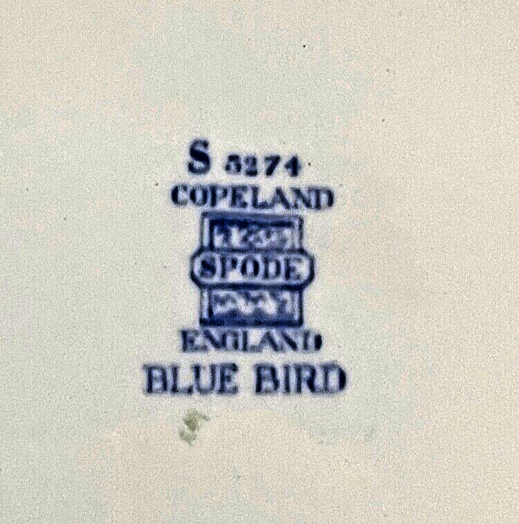 Spode Blue Bird Bread and Butter Plate 6 5/8"1