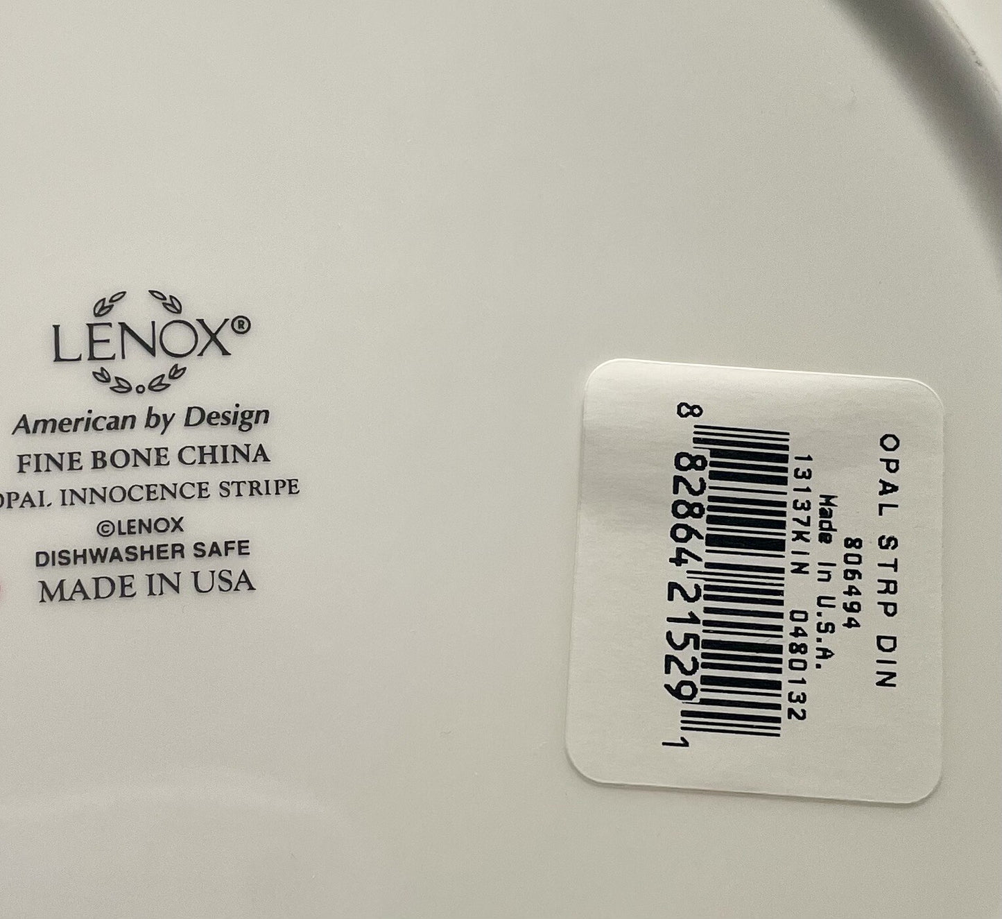 Lenox Opal Innocence Dinner Plate 10 7/8" New2
