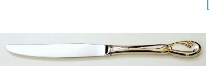Oneida Golden Calla Lily Stainless Knife Modern Hollow 9 7/8"1
