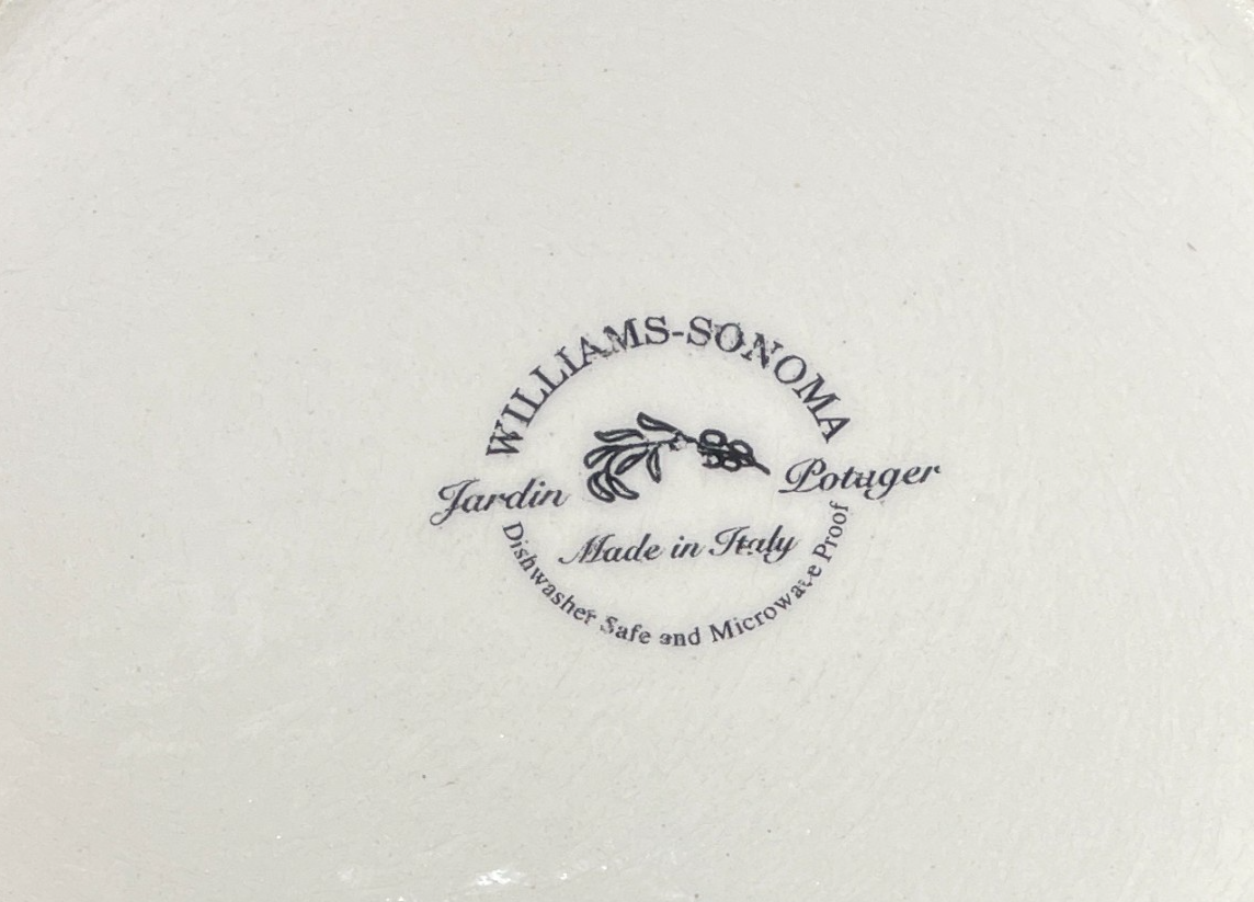 Williams Sonoma Jardin Potager Pasta Serving Bowl 14 1/2"2