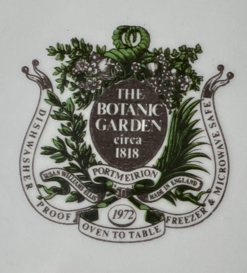 Portmeirion Botanic Garden Oatmeal Bowl Heartsease 6 1/2"2