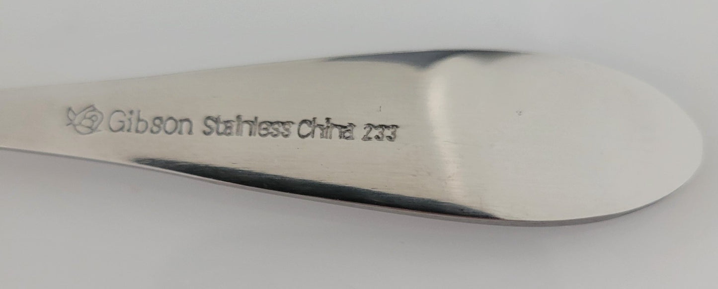 Gibson Ashland Stainless 2 Teaspoons 18/10 Stainless2