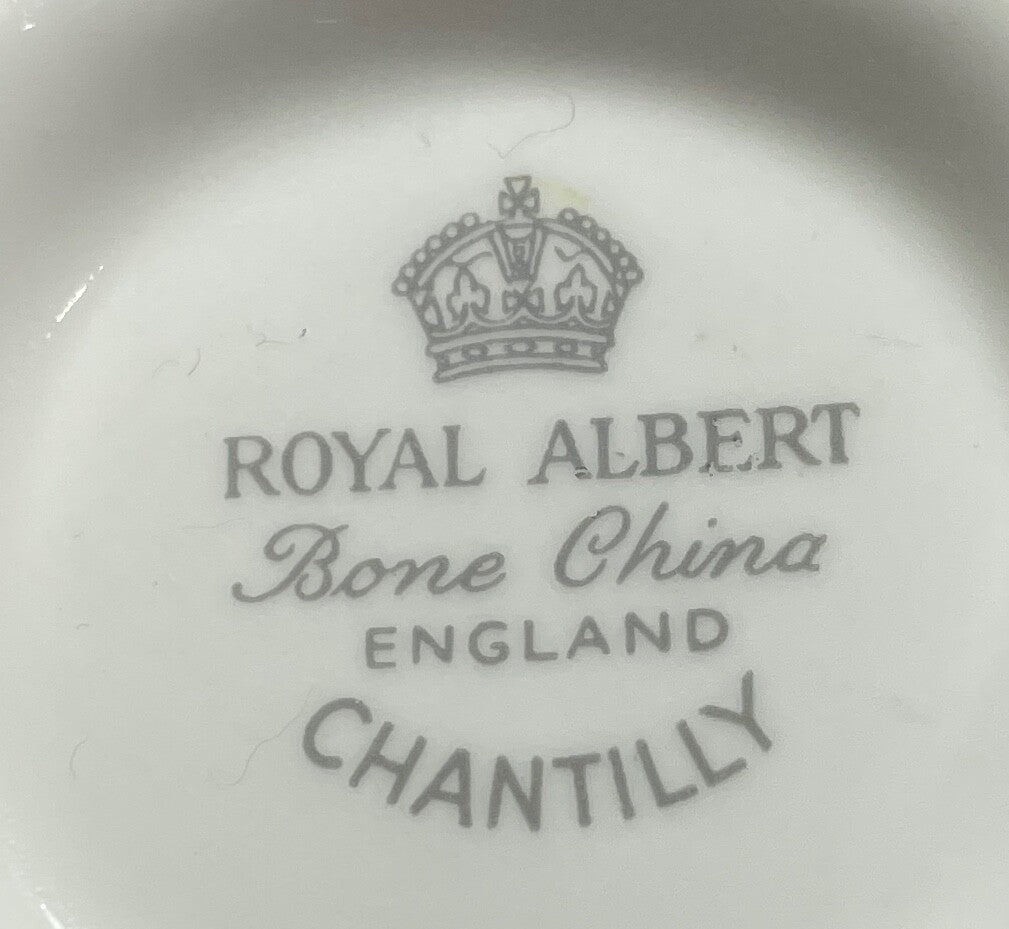 Royal Albert Chantilly Platinum Mini Sugar Bowl 2 1/8"1