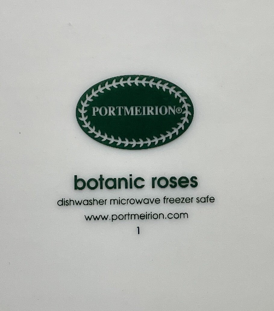 Portmeirion Botanic Roses Square Dinner Plate Portmeirion 11"1