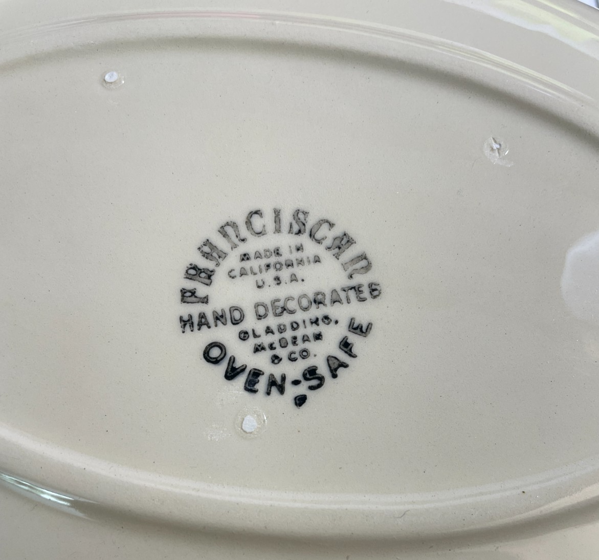 Franciscan Apple USA Gravy Boat with Attached Underplate4