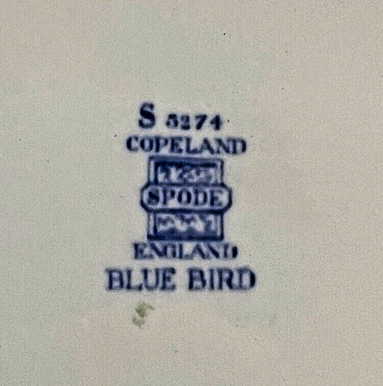 Spode Blue Bird Dinner Plate 10 5/8"1