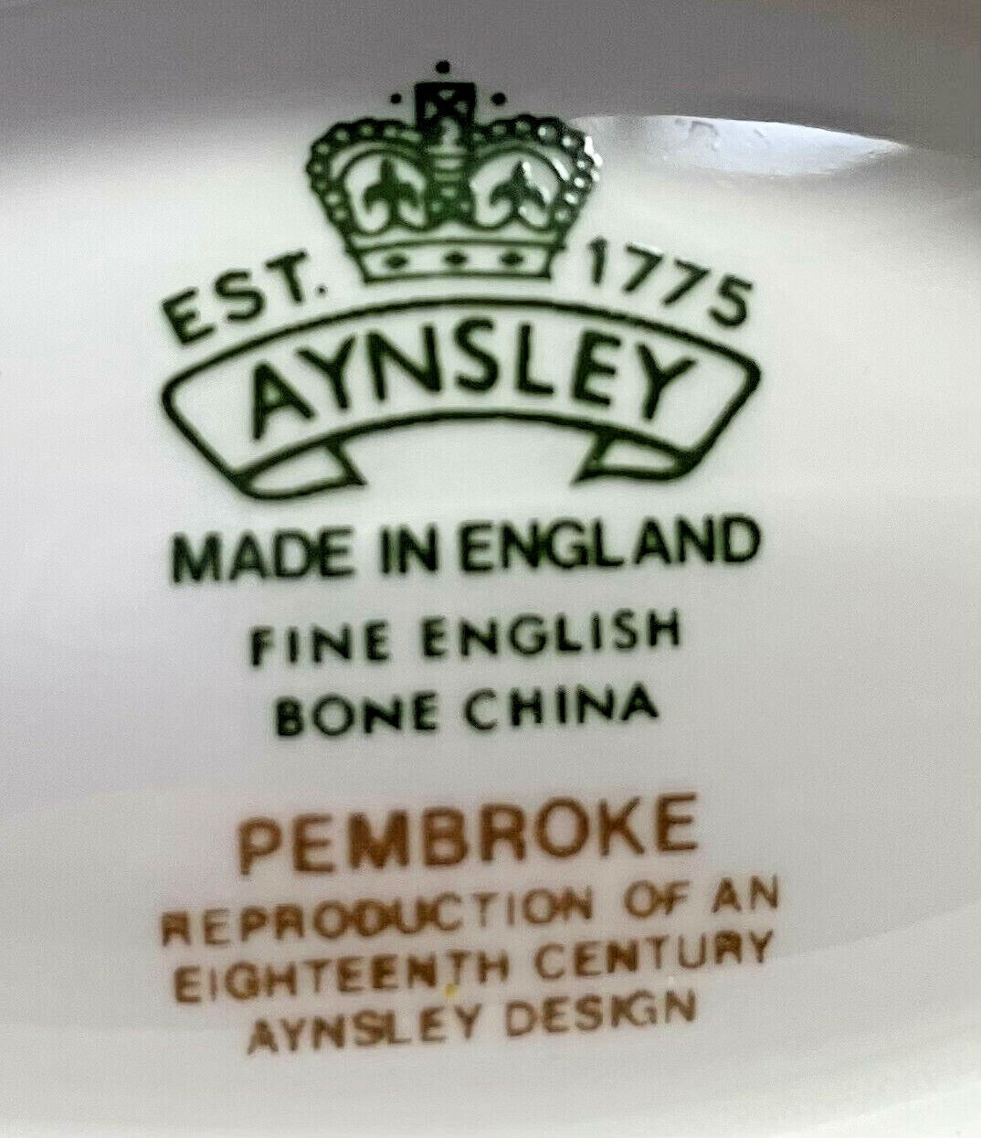 Aynsley Pembroke Cup and Saucer Set2