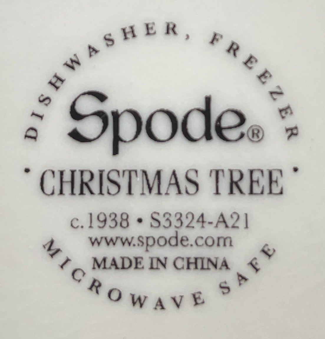 Spode Christmas Tree Mug 3 3/8"1