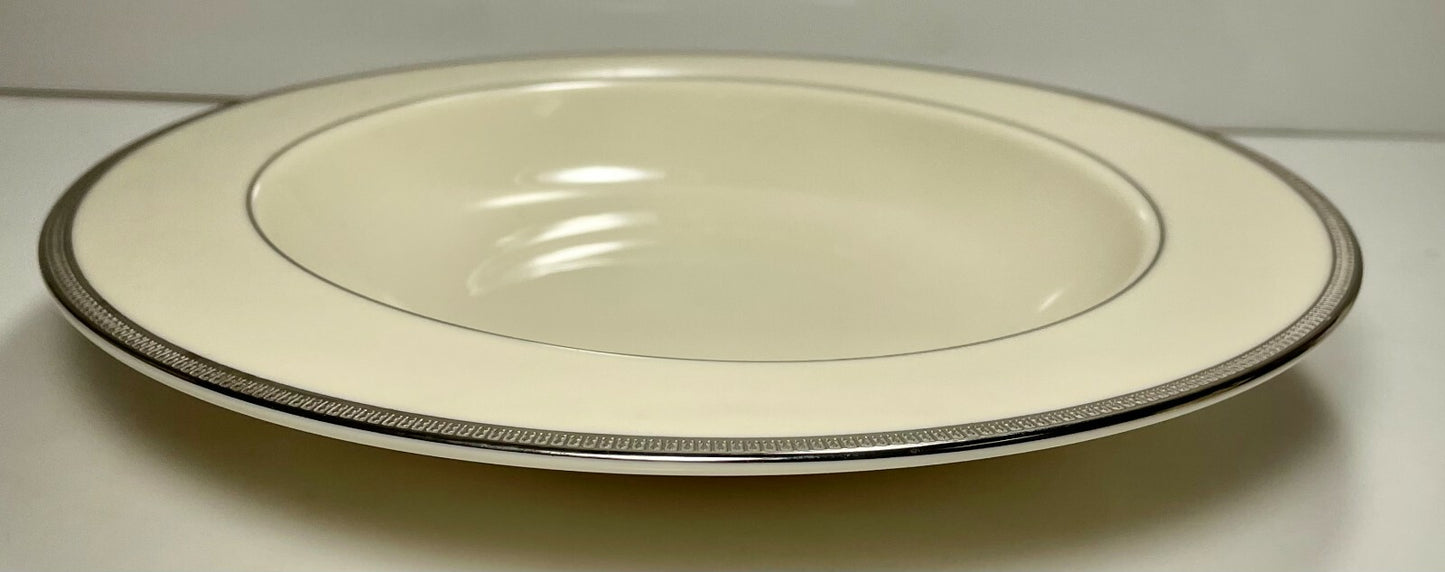 Lenox Tuxedo Platinum Rim Soup Bowl 9 1/8"0