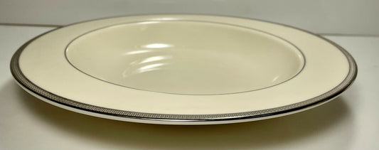 Lenox Tuxedo Platinum Rim Soup Bowl 9 1/8"0