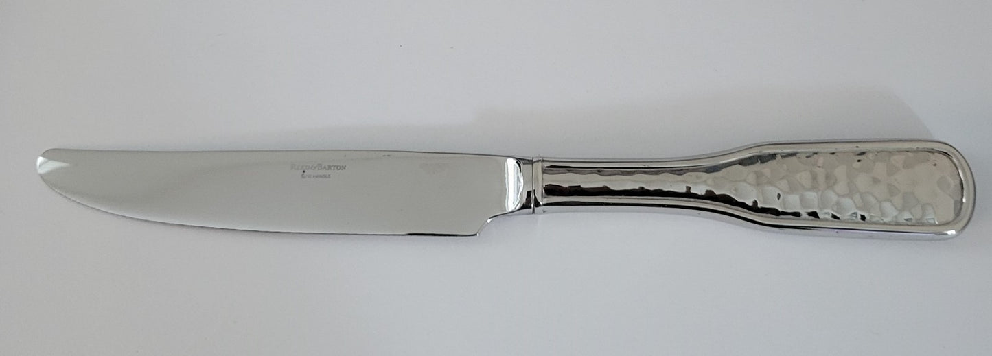 Reed & Barton Provencal Glossy Knife 9 5/8" Hammered Stainless 18 10 Flatware0