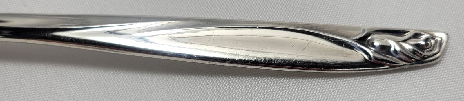 International Deep Silver Anniversary Rose Cold Meat Fork and Fork Silverplate1