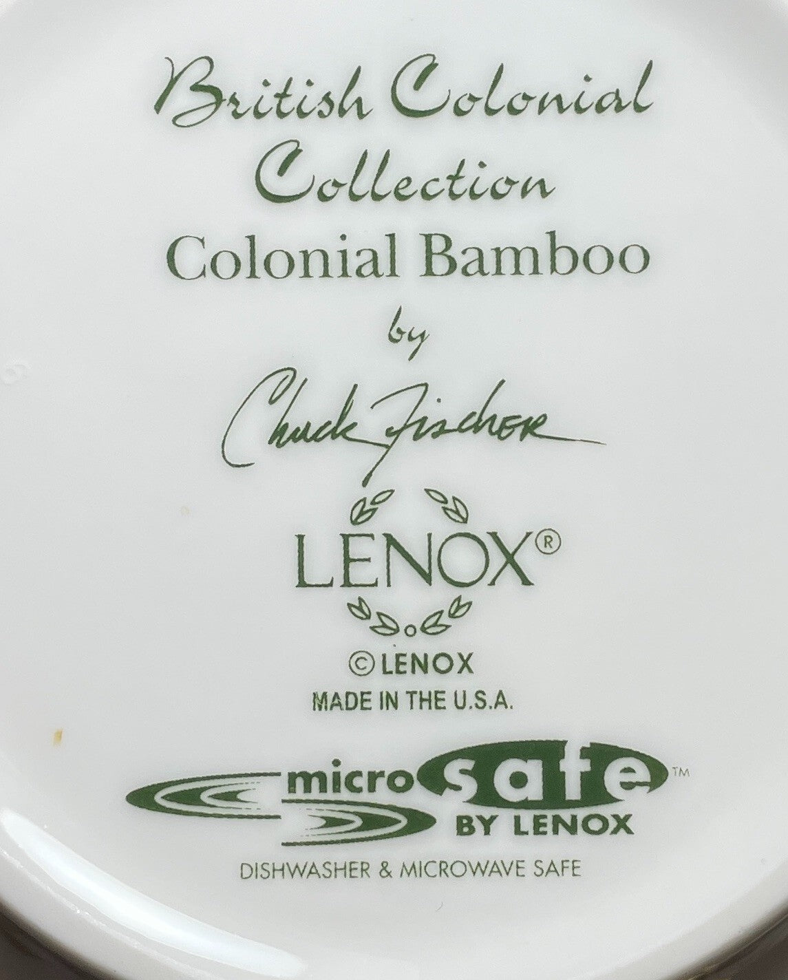 Lenox Colonial Bamboo Accent Salad Dessert Plate 7 1/4"1