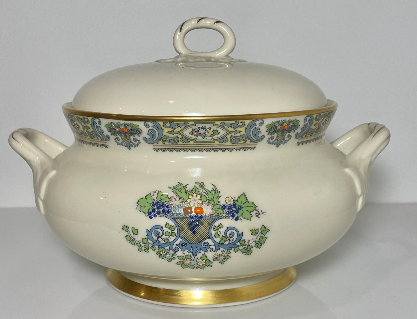 Lenox Autumn Soup Tureen and Lid Gold Trim USA3