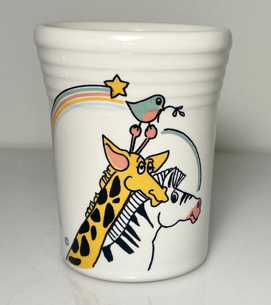 Homer Laughlin Fiesta Cruisin Noah's Ark White Child Cup 3 3/4"0