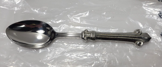 Arte Italica Giglio Place Oval Soup Spoon Pewter0