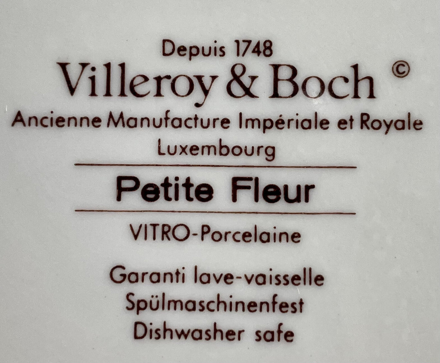 Villeroy Boch Petite Fleur 14 3/8" Oval Platter1
