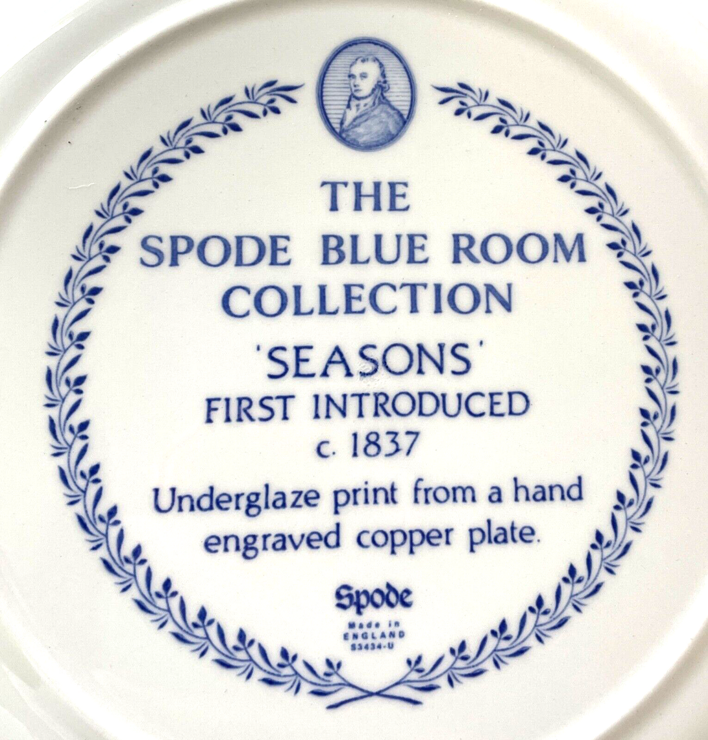Spode Victorian Collection Seasons Dinner Plate 10 1/2"1