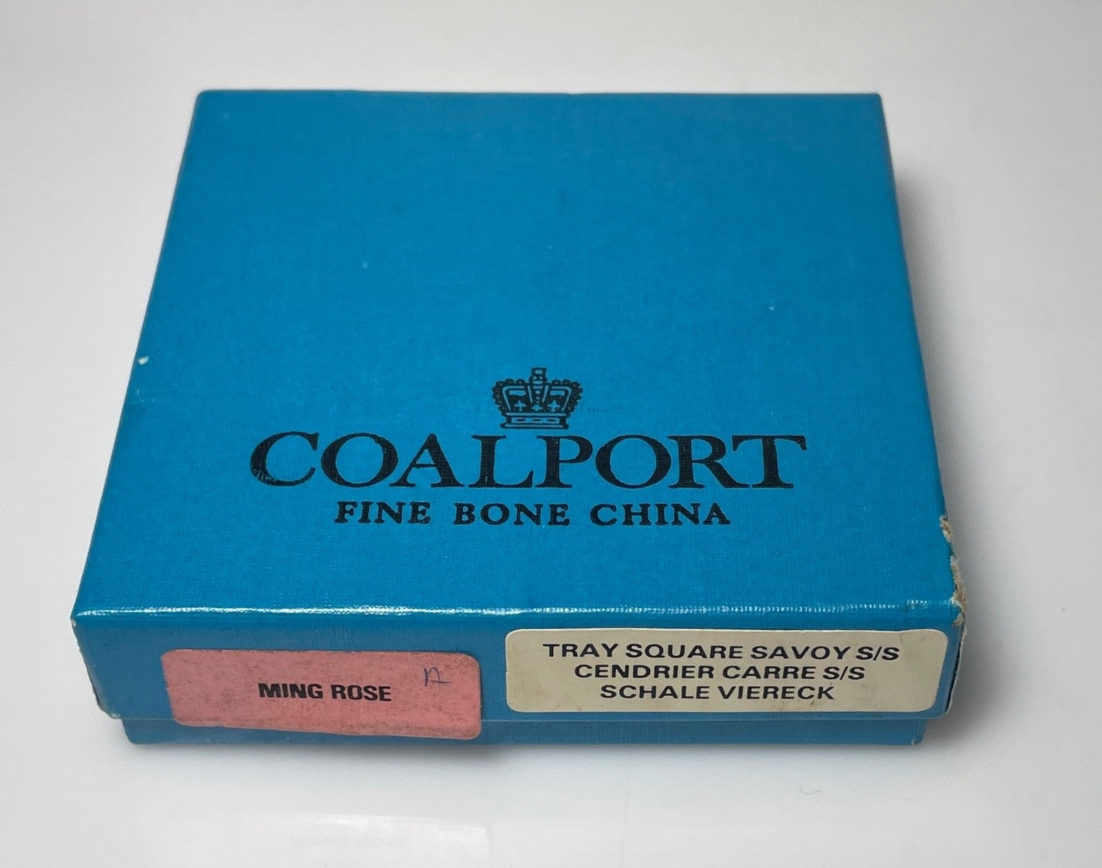 Coalport Ming Rose Square Ashtray 3 1/2"0