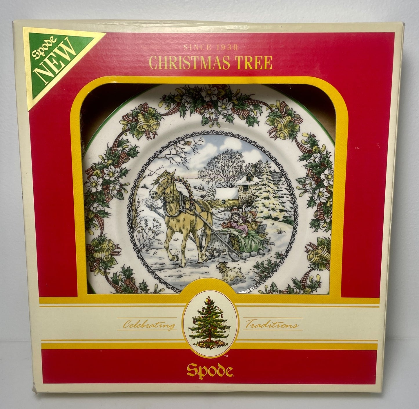 Spode World of Christmas Salad Plate Jingle Bells 7 3/4"0