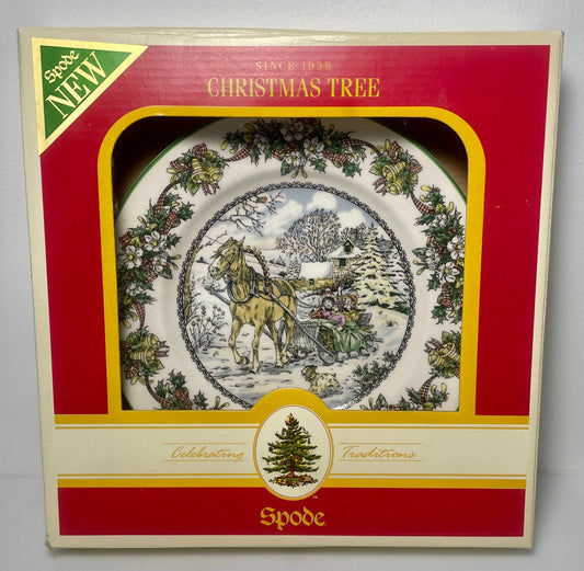 Spode World of Christmas Salad Plate Jingle Bells 7 3/4"0