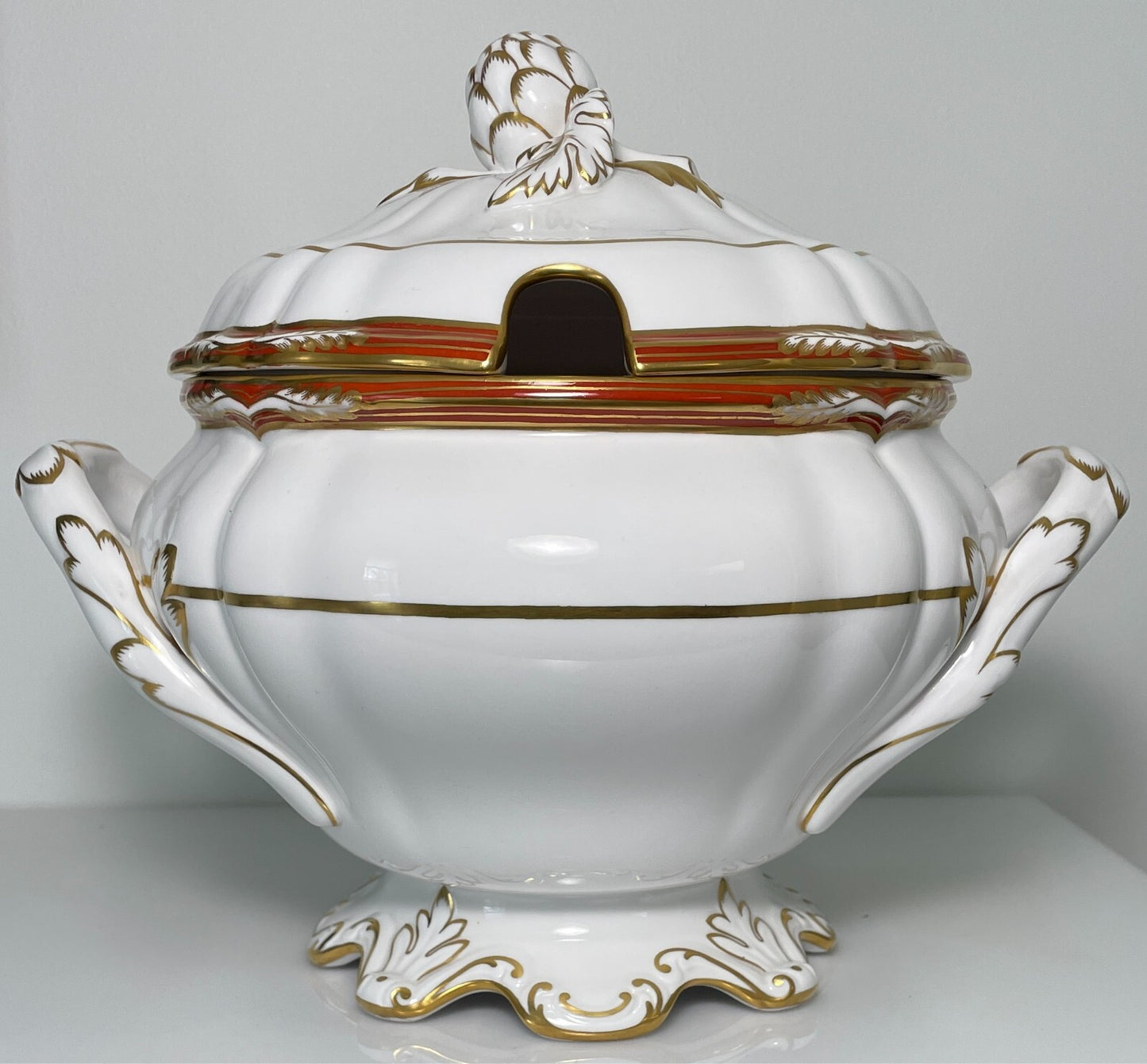Spode Chancellor Orange Soup Tureen and Lid0