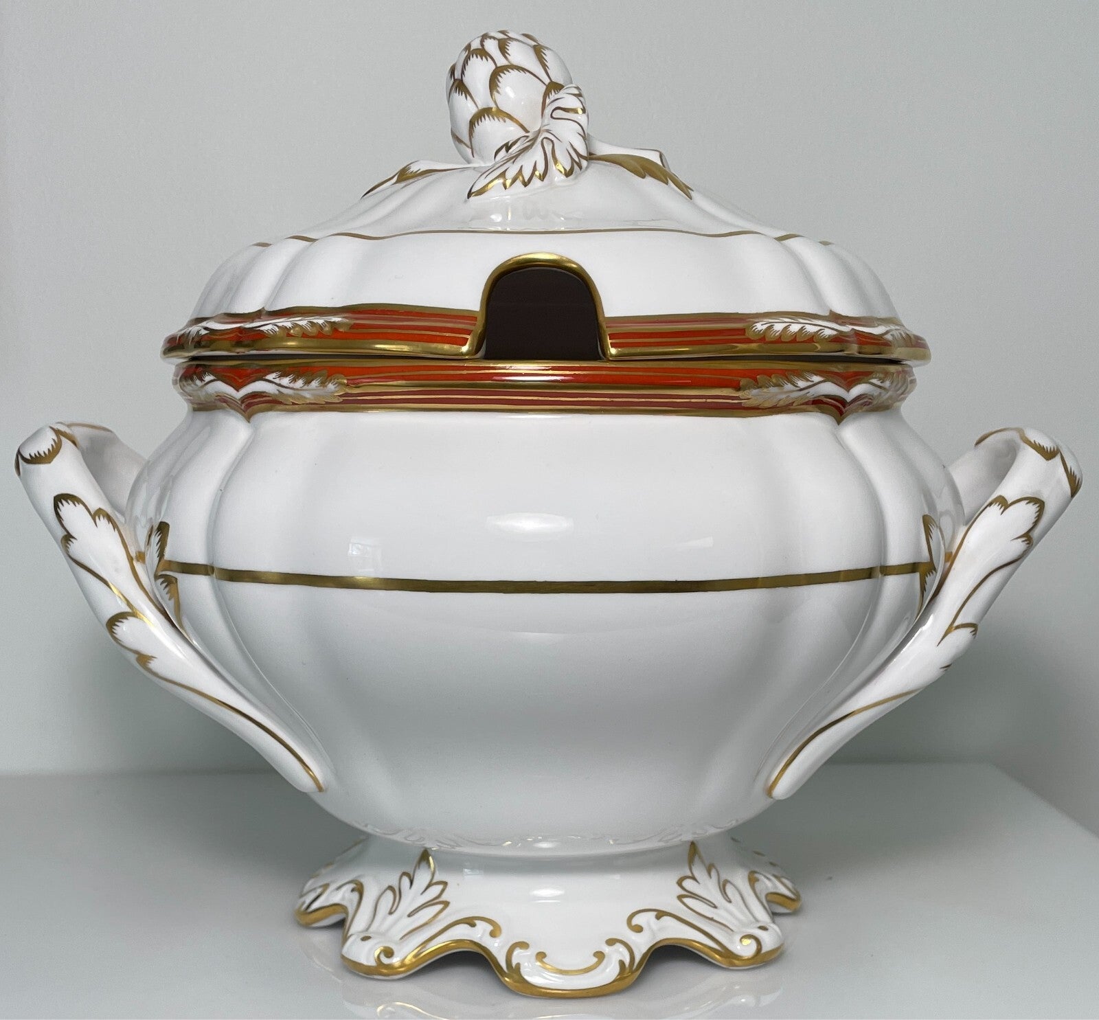 Spode Chancellor Orange Soup Tureen and Lid0