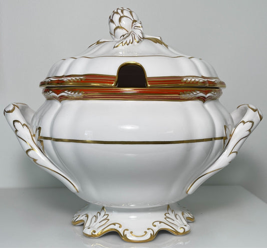 Spode Chancellor Orange Soup Tureen and Lid0
