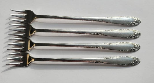 Oneida English Garden Cocktail Fork 6" Pack of 6 pcs Silverplate0