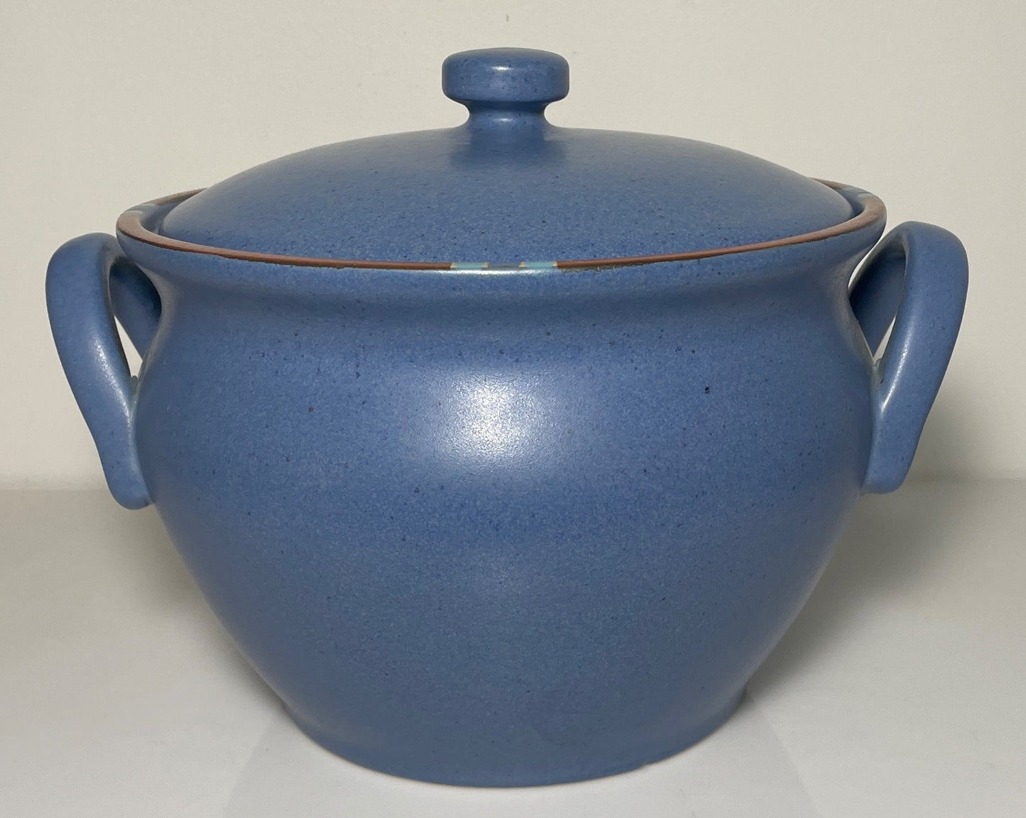 Dansk Mesa Sky Blue Soup Tureen and Lid Portugal 8 1/4"0