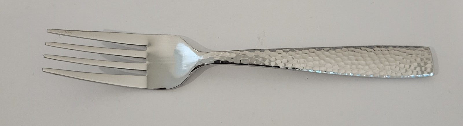 Oneida Illuma Salad Fork 7 1/8" China Stainless 18 8 Hammered Flatware0