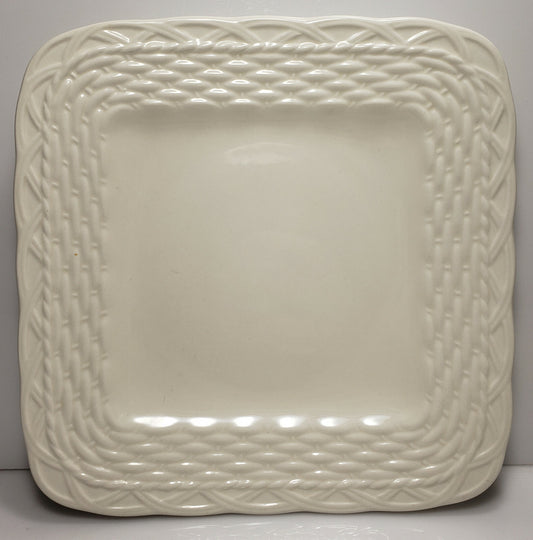 Mikasa Country Manor White Square Salad Plate 8 1/4"0