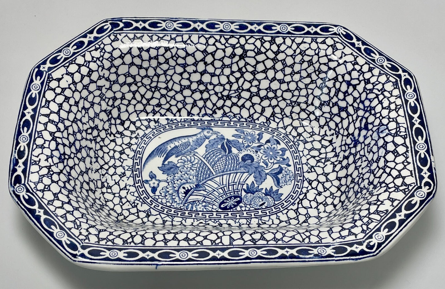 Adams Chinese Bird Oval Vegetable Bowl 9"0