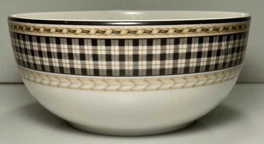 Royal Doulton Provence Noir Plaid 6" All Purpose Cereal Bowl0