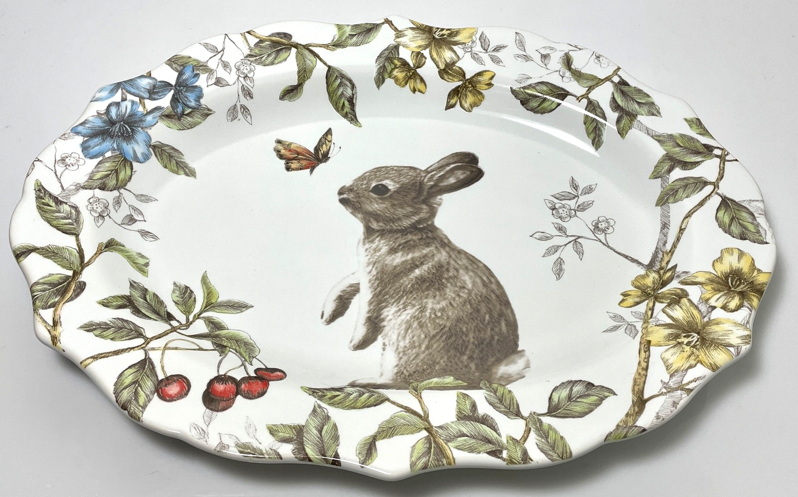 Pier 1 Sofie the Bunny Oval Platter 13 5/8" Rabbit Easter Spring0