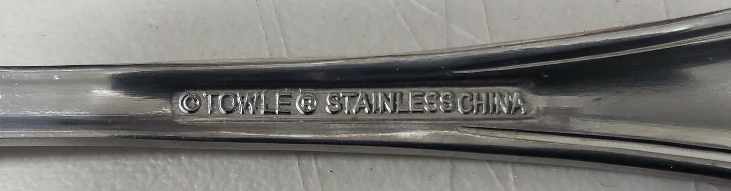 Towle Tuscan Bead Stainless Knife Modern Solid 9 1/2"2