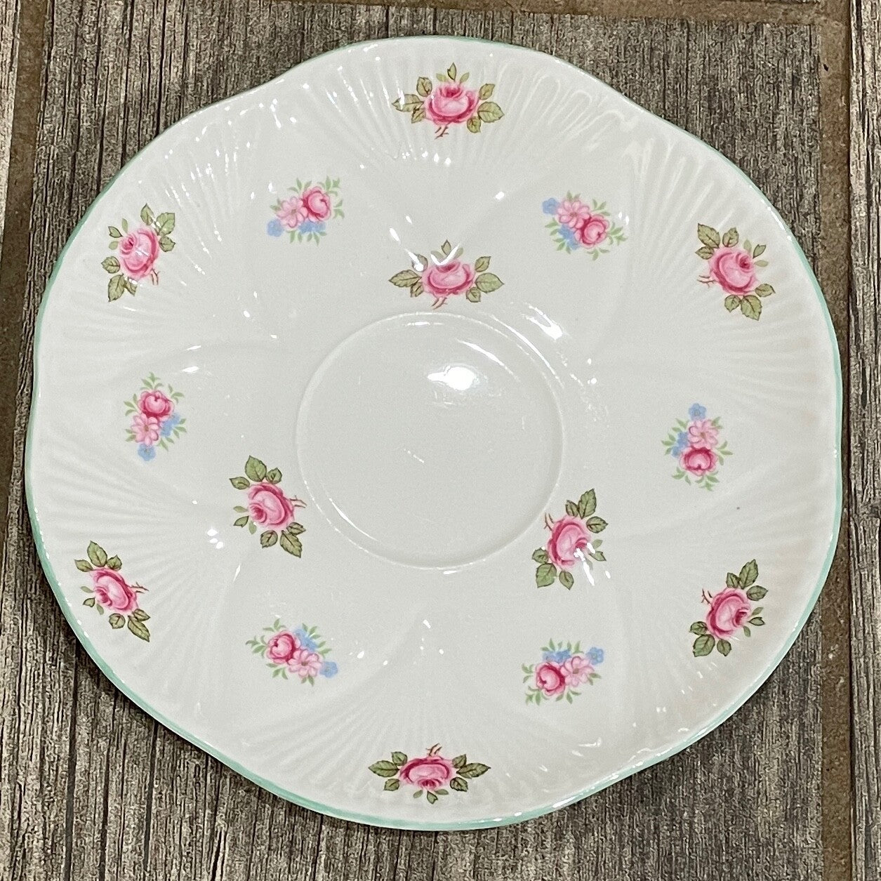 Shelley Rosebud Saucer 5 3/4"0