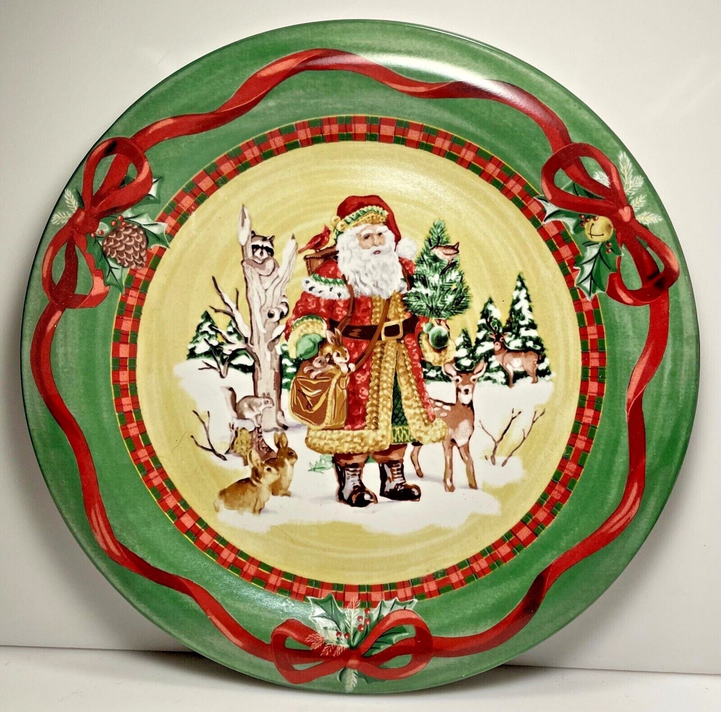 Noble Excellence Woodland Santa Dinner Plate 10 3/4"1
