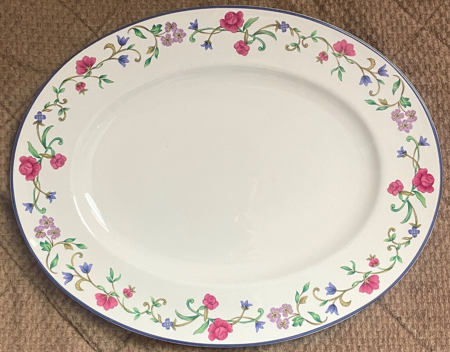 Lenox Rose Garden Oval Platter 14 1/2"0