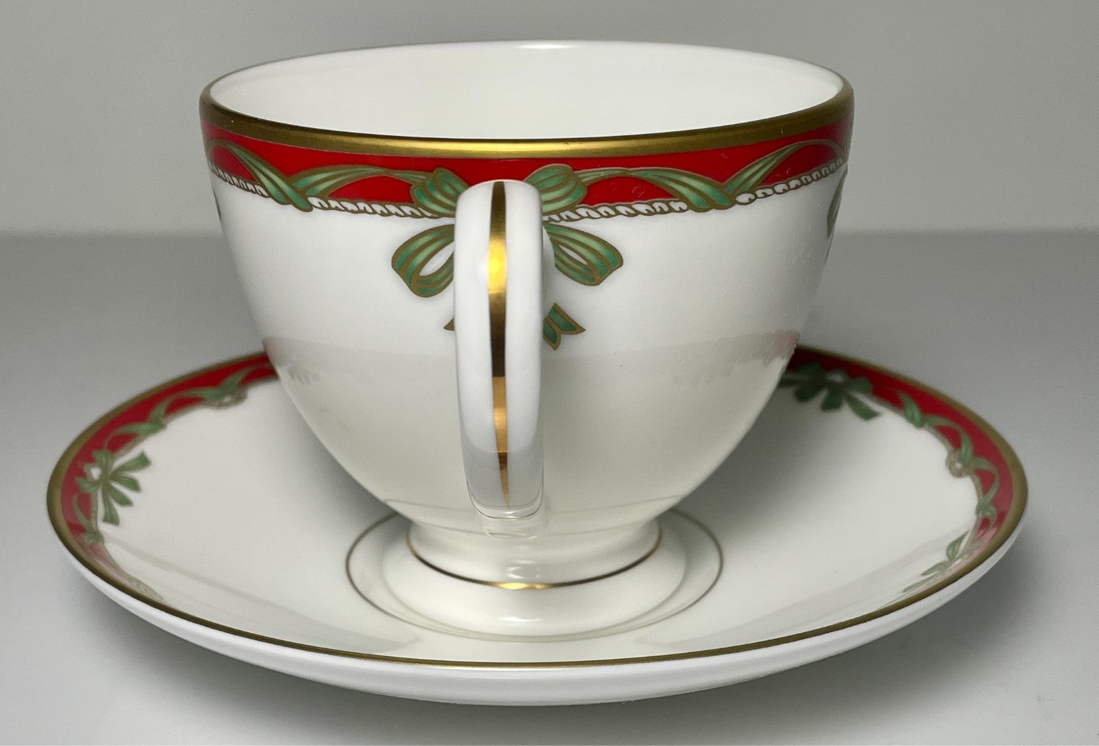 Waterford Holiday Ribbons Cup and Saucer Set1