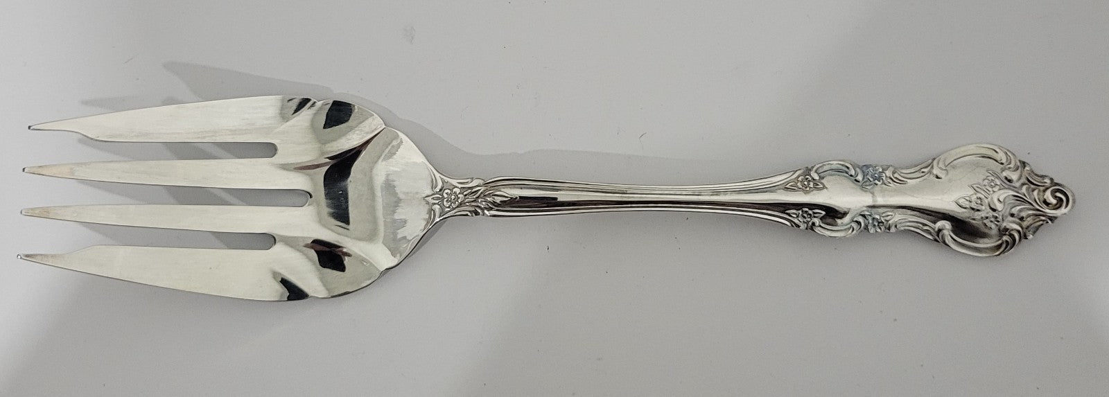 International Silver Orleans Deepsilver Cold Meat Fork 8 7/8" Silverplate0
