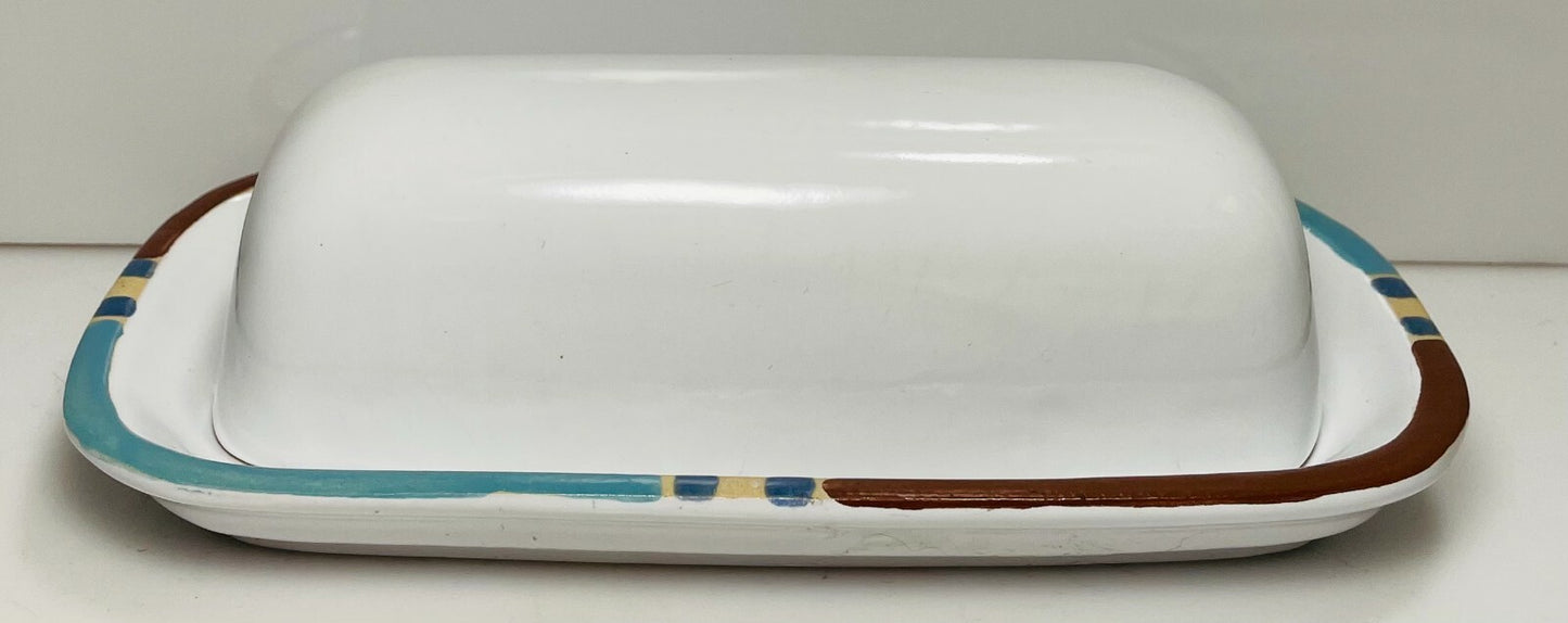 Dansk Mesa White Portugal 1/4 LB Covered Butter Dish0