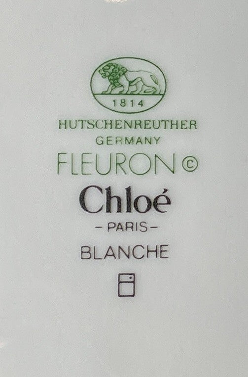 Hutschenreuther Fleuron White Bread Butter Plate 6 1/4"1