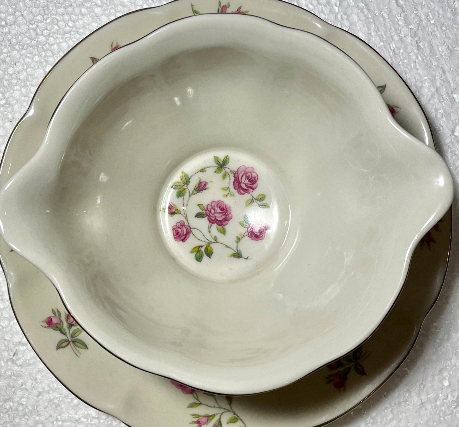 Haviland Delaware Gravy Boat and Attached Underplate New York1