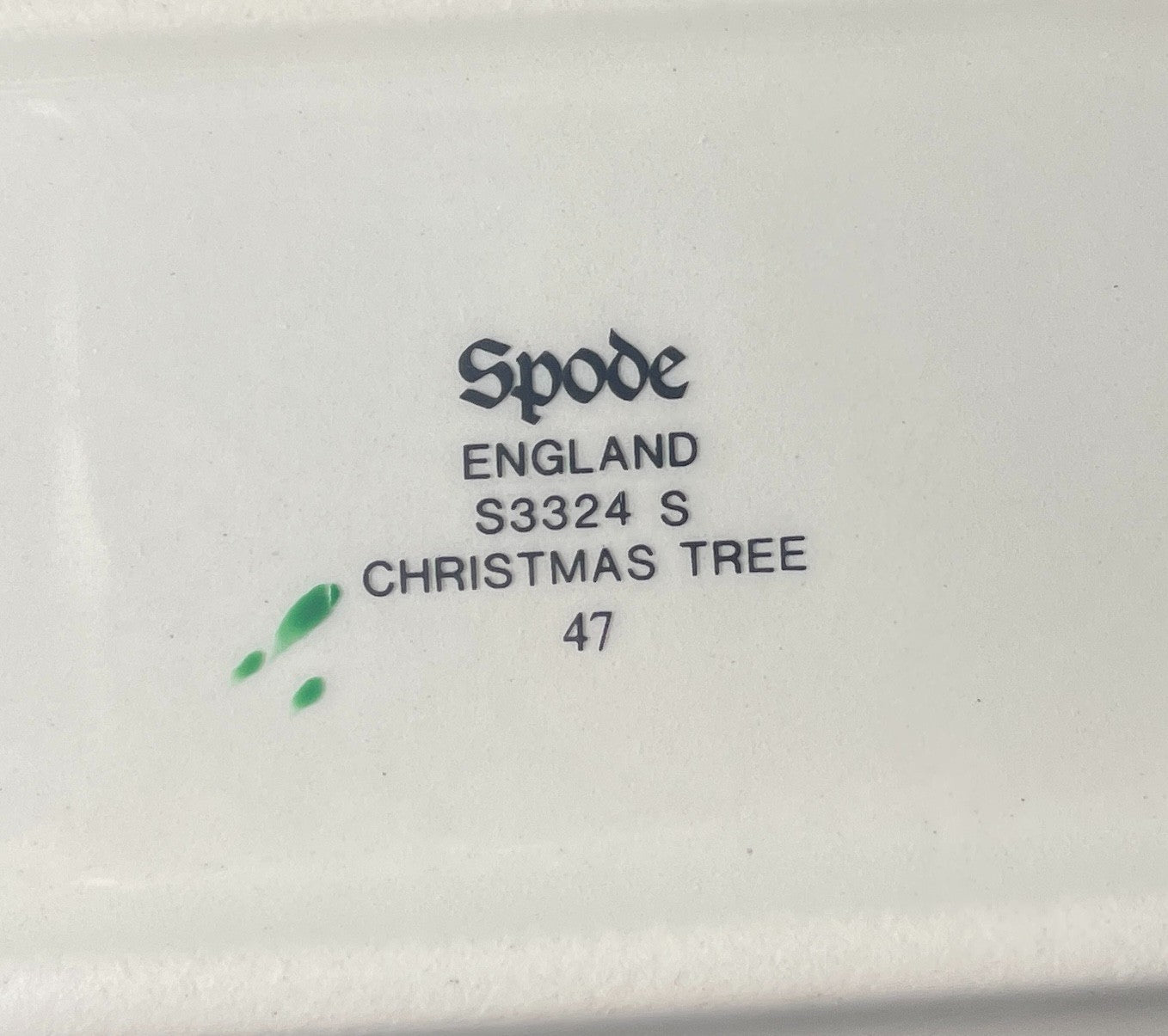Spode Christmas Tree 9" Rectangular Tray1